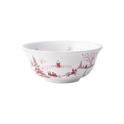 Country Estate Winter Frolic Ruby - Cereal/Ice Cream Bowl