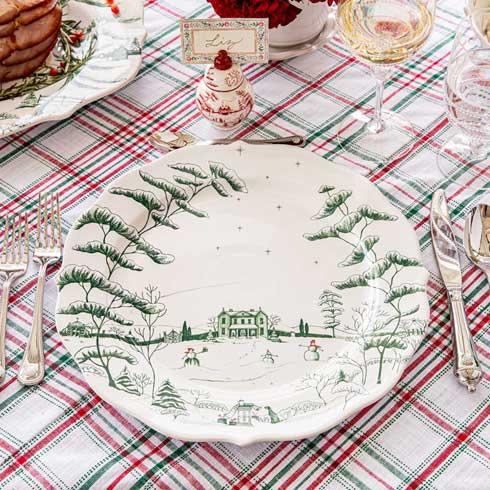 Country Estate Winter Frolic Evergreen - Charger