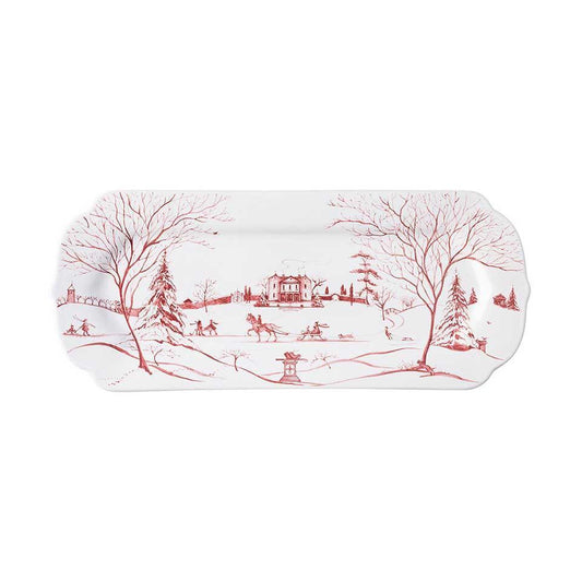 Country Estate Winter Frolic Ruby - Hostess Tray