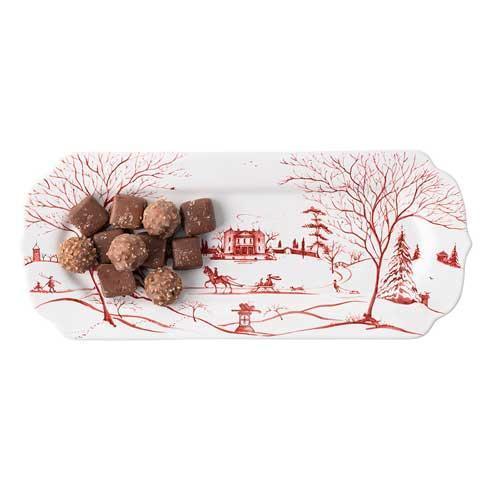Country Estate Winter Frolic Ruby - Hostess Tray