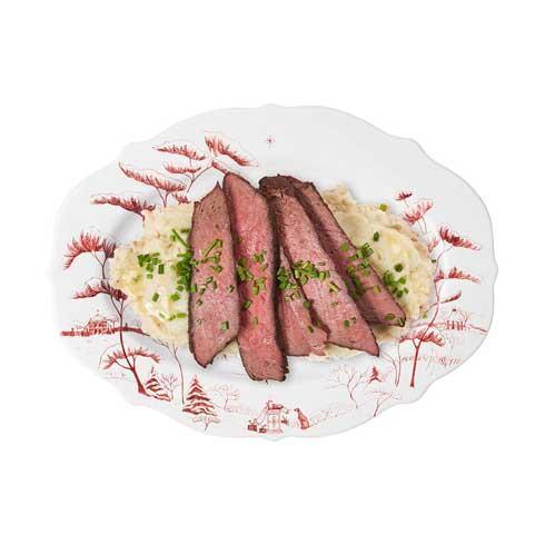 Country Estate Winter Frolic Ruby - Serving Platter