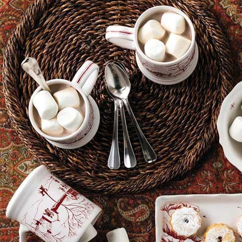 Country Estate Winter Frolic Ruby Mug