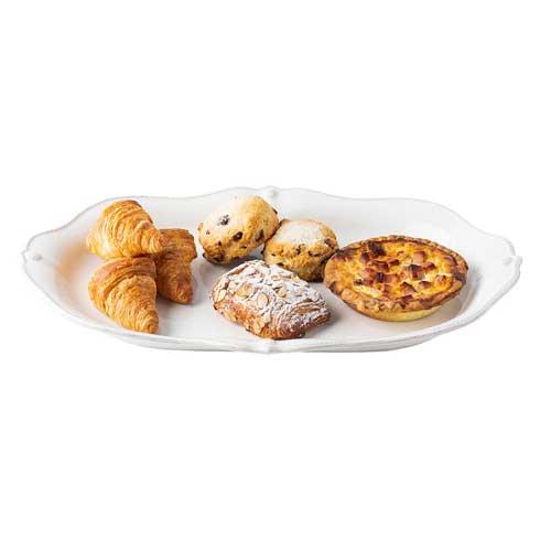 Berry & Thread 20" Platter - Whitewash