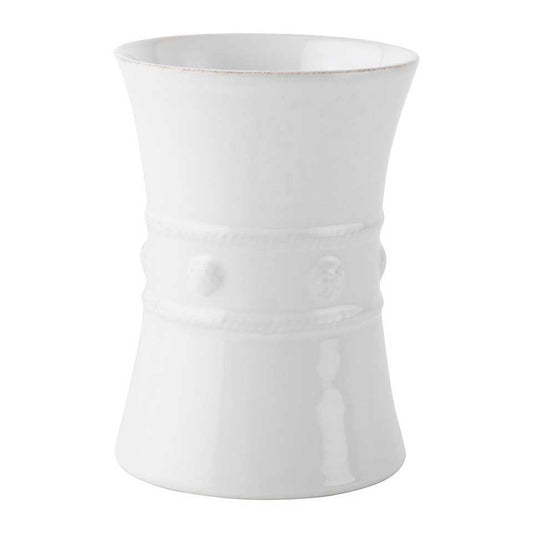 Berry & Thread Utensil Crock/Wine Cooler - Whitewash