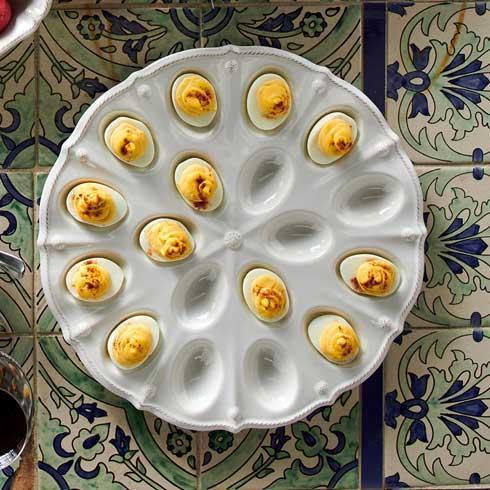 Berry & Thread 13" Deviled Egg Platter - Whitewash