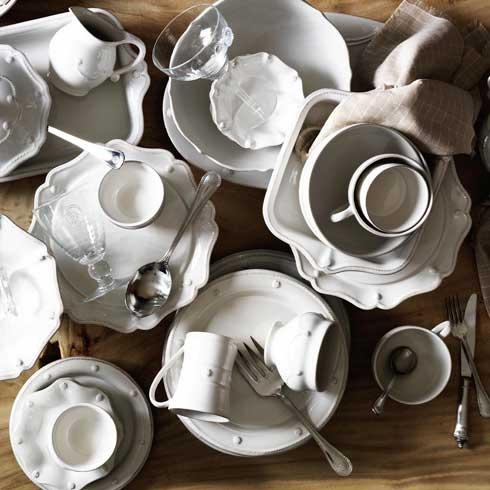 Berry & Thread Dessert/Salad Plate - Whitewash