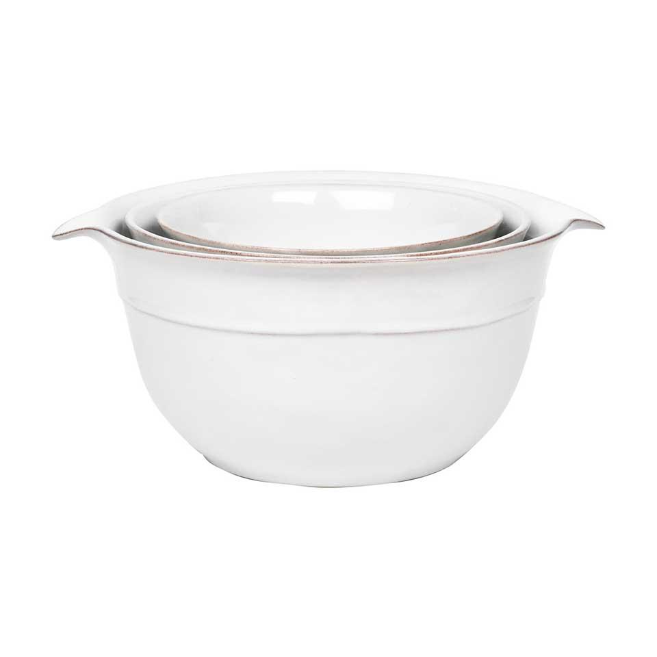 Puro Nesting Serving Bowl Set/3pc - Whitewash
