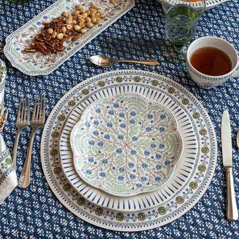 Villa Seville 15" Hostess Tray - Chambray