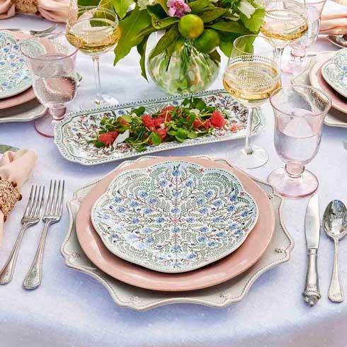 Villa Seville 15" Hostess Tray - Chambray