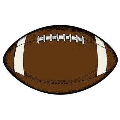 Die Cut Football Placemat