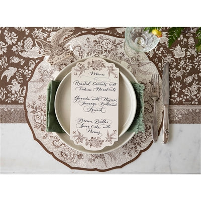 Die Cut Brown Asiatic Phaesants Placemat