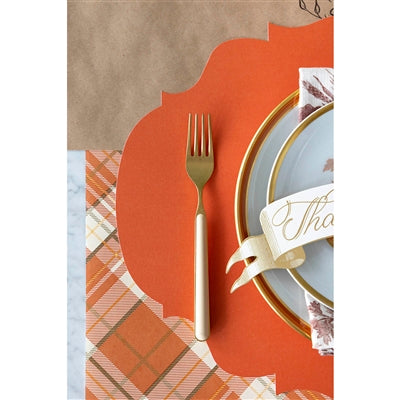 Die Cut Orange French Frame Placemat