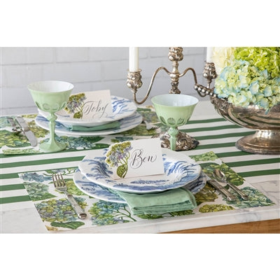 Dark Green Classic Stripe Runner