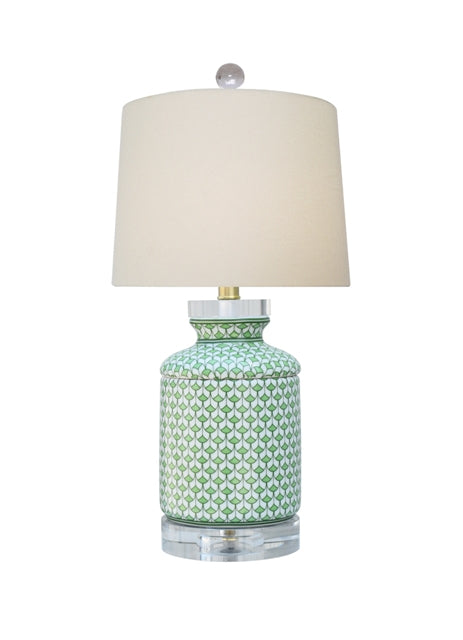 Green Fish Scale Tissue Box Lamp