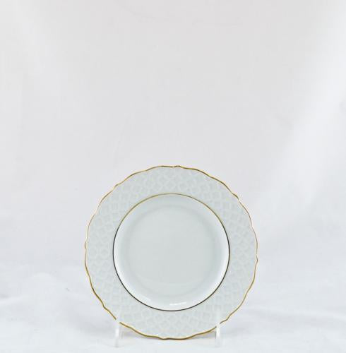 Empire Bread & Butter Plate - White & Gold