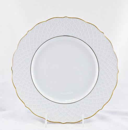Empire Dinner Plate - White & Gold