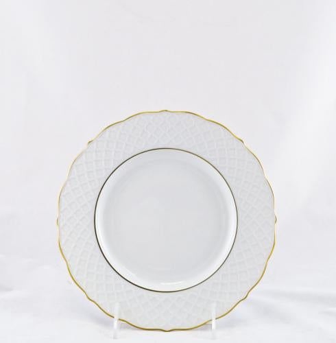Empire Dessert Plate - White & Gold