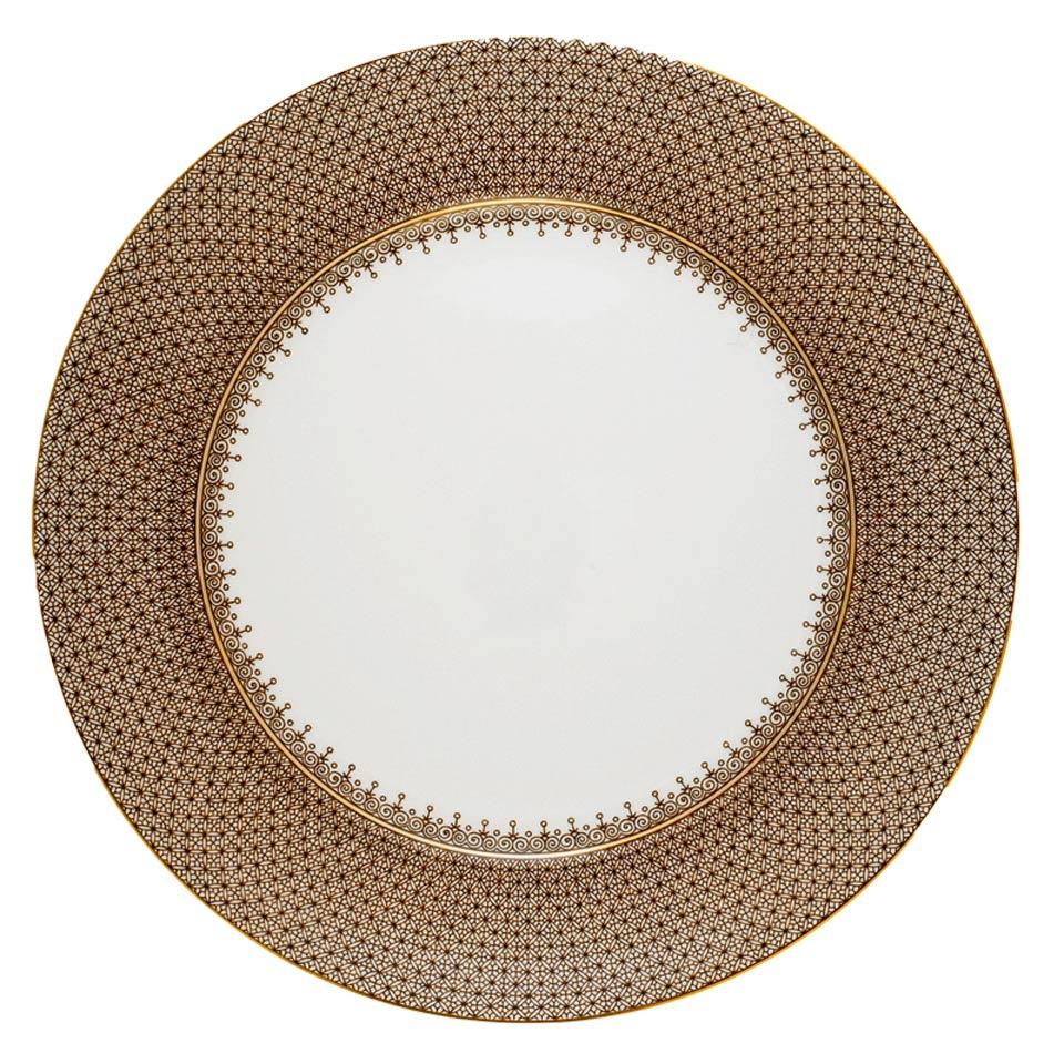 Brown Lace Service Plate