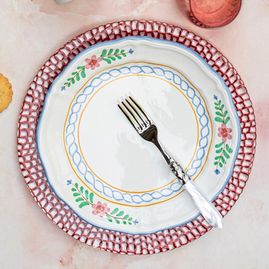 Pelli Glass Charger - Pink