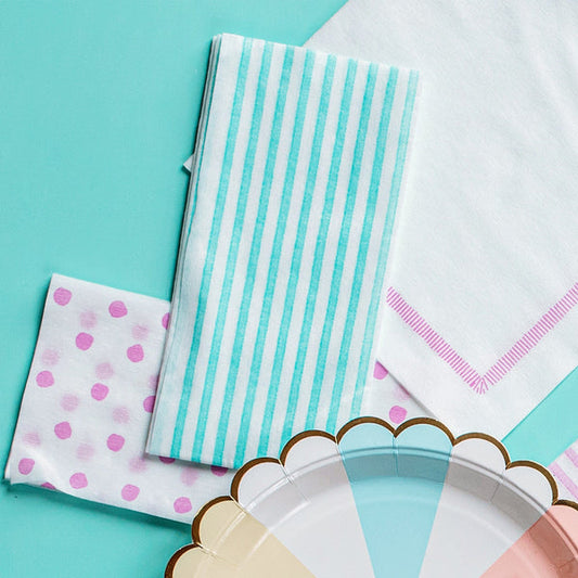 Papersoft Napkins Capri Aqua Guest Towels