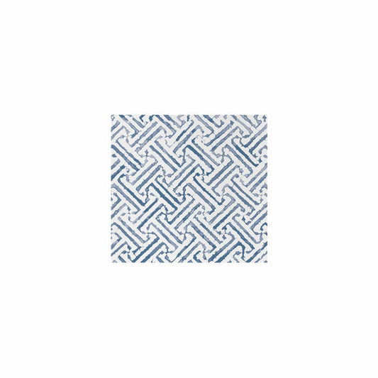 Papersoft Napkins Greek Key Blue Cocktail Napkins