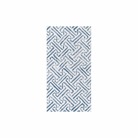 Papersoft Napkins Greek Key Blue Guest Towels