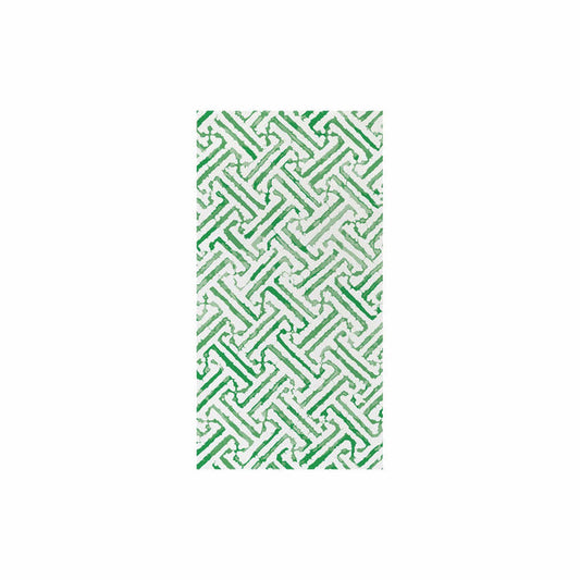 Papersoft Napkins Greek Key Green Guest Towels