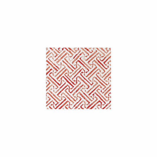 Papersoft Napkins Greek Key Red Cocktail Napkins