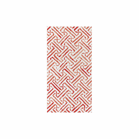 Papersoft Napkins Greek Key Red Guest Towels