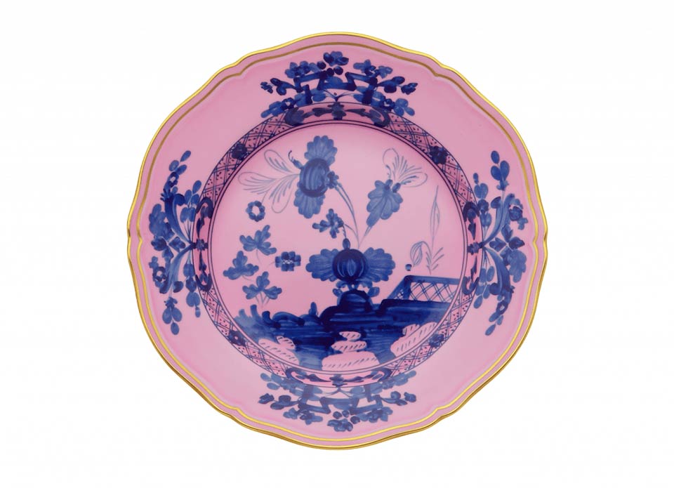 Oriente Italiano Flat Dinner Plate - Azalea