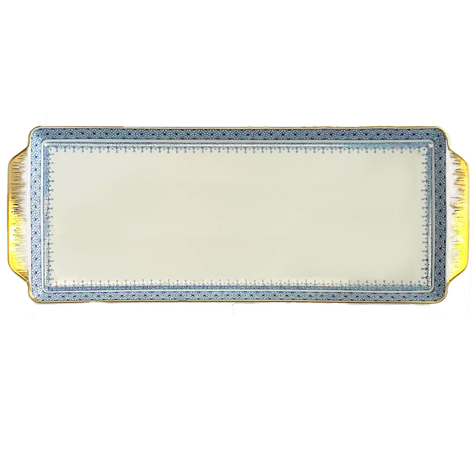 Cornflower Lace Sandwich Tray