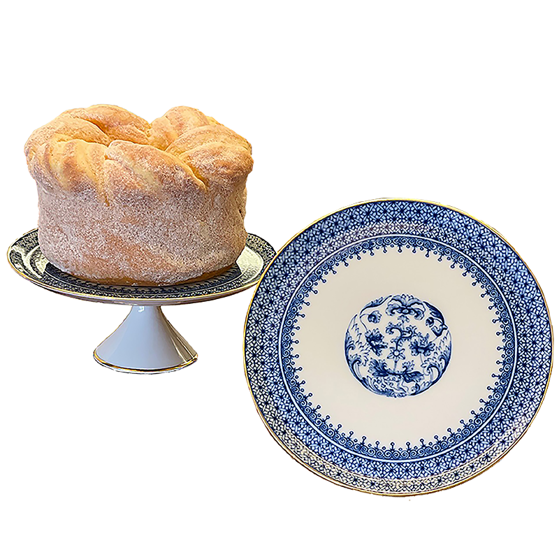 Blue Lace Small Cake Stand
