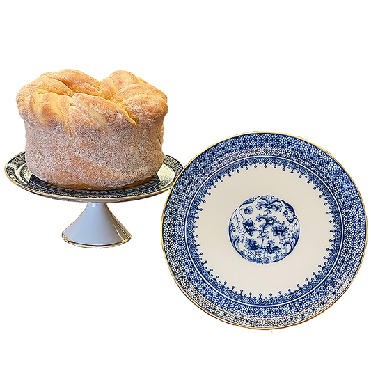 Blue Lace Small Cake Stand