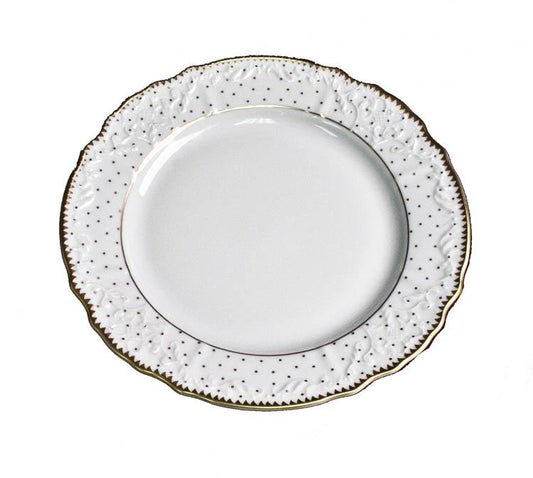 Simply Anna Salad Plate - Polka Gold
