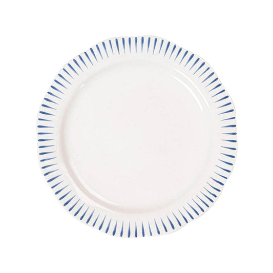 Sitio Stripe Dessert/Salad Plate - Delft Blue