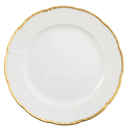 Sea Island Gold Salad Plate - Ultra White (No Monogram)