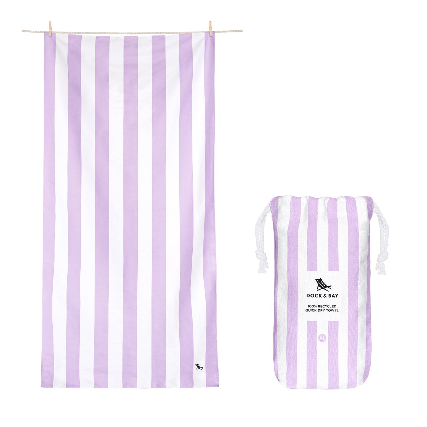 Quick Dry Towel - Lombok Lilac, (XL)