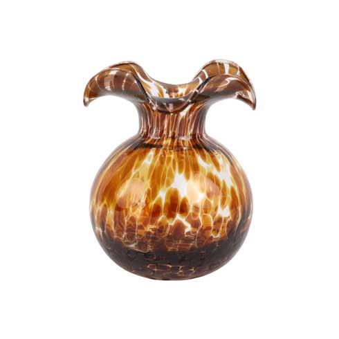 Hibiscus Brown Tortoiseshell Bud Vase
