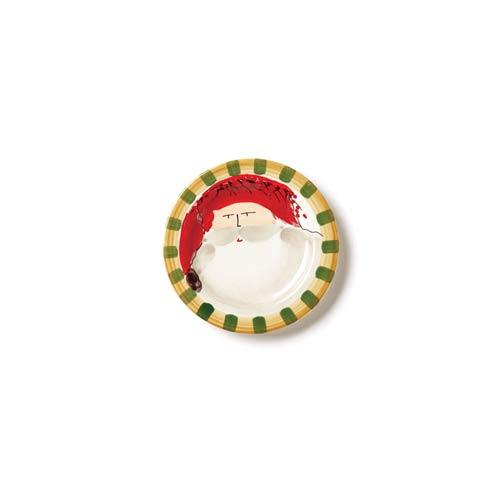 Old St. Nick Round Salad Plate - Red Hat