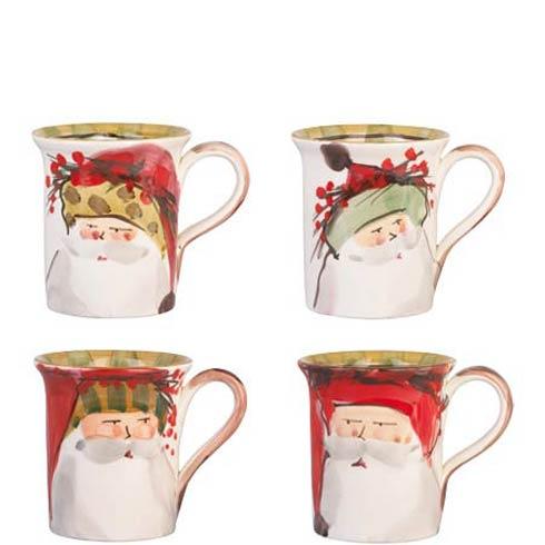 Old St. Nick Assorted Mugs - Set/4