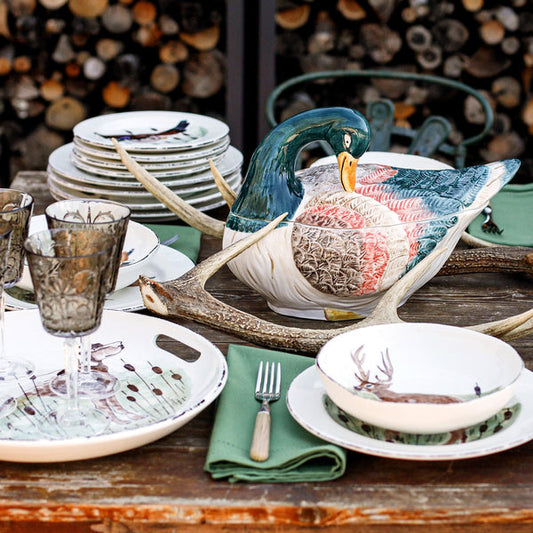 Wildlife Assorted Dinner Plates - Set/8