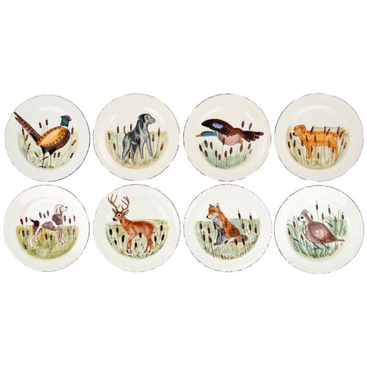 Wildlife Assorted Dinner Plates - Set/8