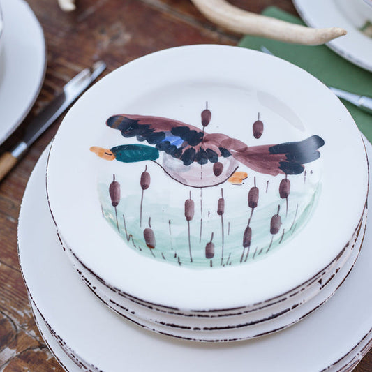 Wildlife Assorted Salad Plates - Set/8