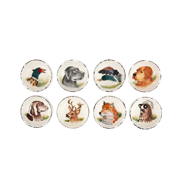 Wildlife Assorted Condiment Bowls - Set/8