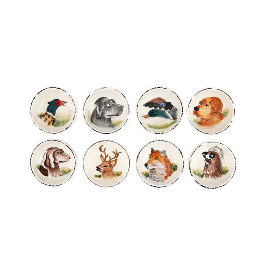 Wildlife Assorted Condiment Bowls - Set/8