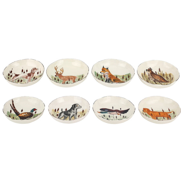 Wildlife Assorted Pasta Bowls - Set/8