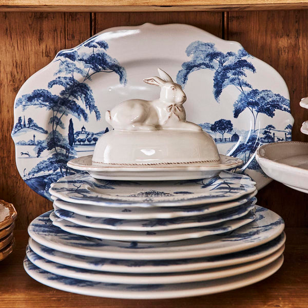 Country Estate 15" Serving Platter - Delft Blue