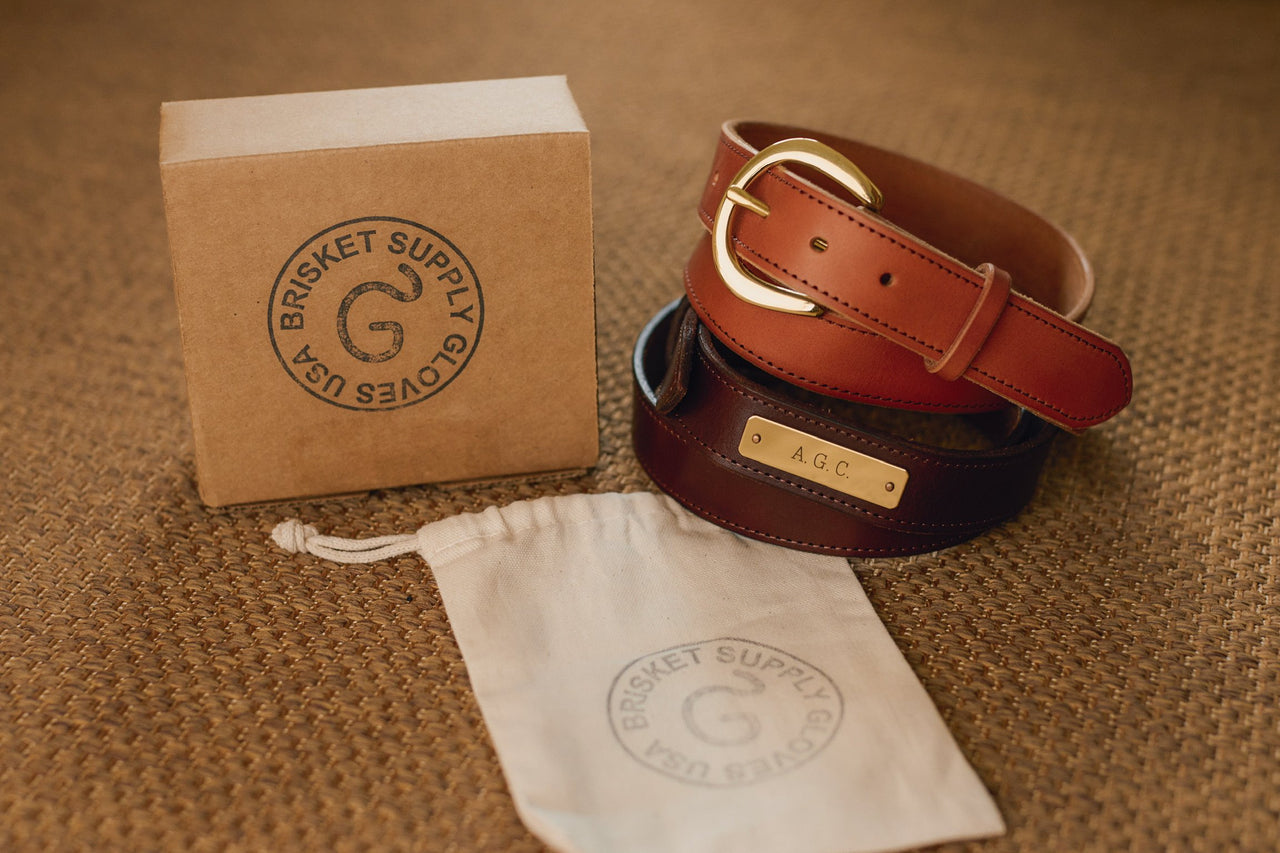 Brisket Supply Custom Belt 1.25" Dark Brown (Engraved)