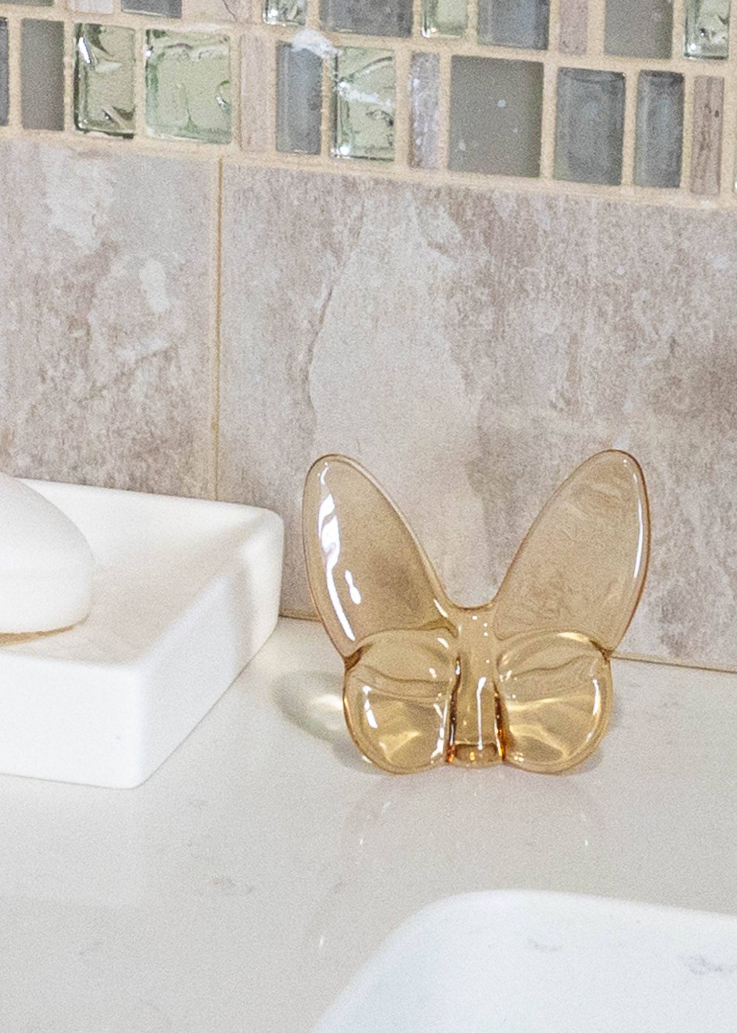 Le Mariposa Crystal Butterfly - Gold
