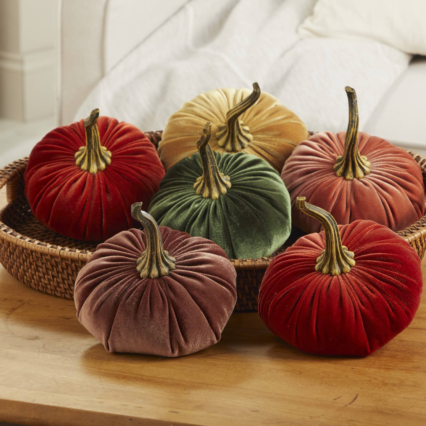 Pumpkin Large Velvet - Bronze